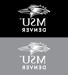 MSU Denver Abbreviated Logo Reverse Color Black