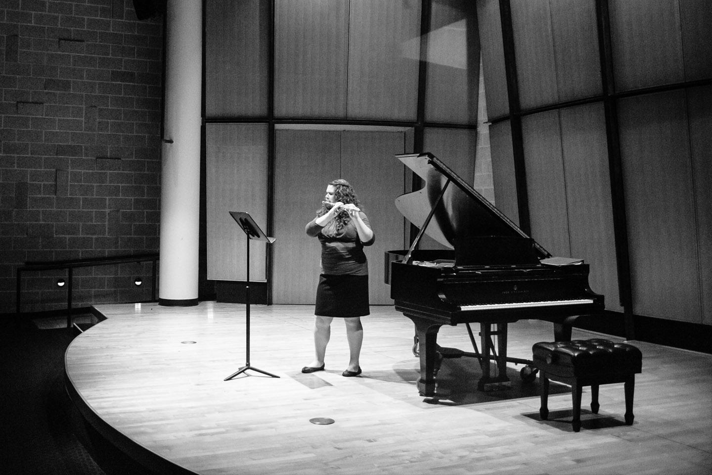 Flute recital in the King Center Recital Hall