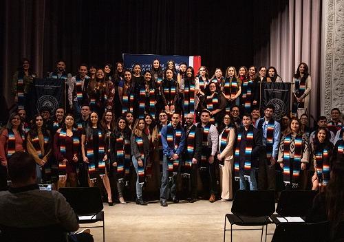 Group photo of Latinx graduates.